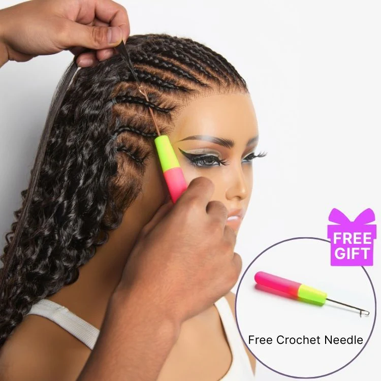 Readitress™ Pre-Separated Feather Crochet Human Hair for Miracle Knots Boho Braids | Silky Straight Protective Style (Free Gifts Included) - US Only - Image 5