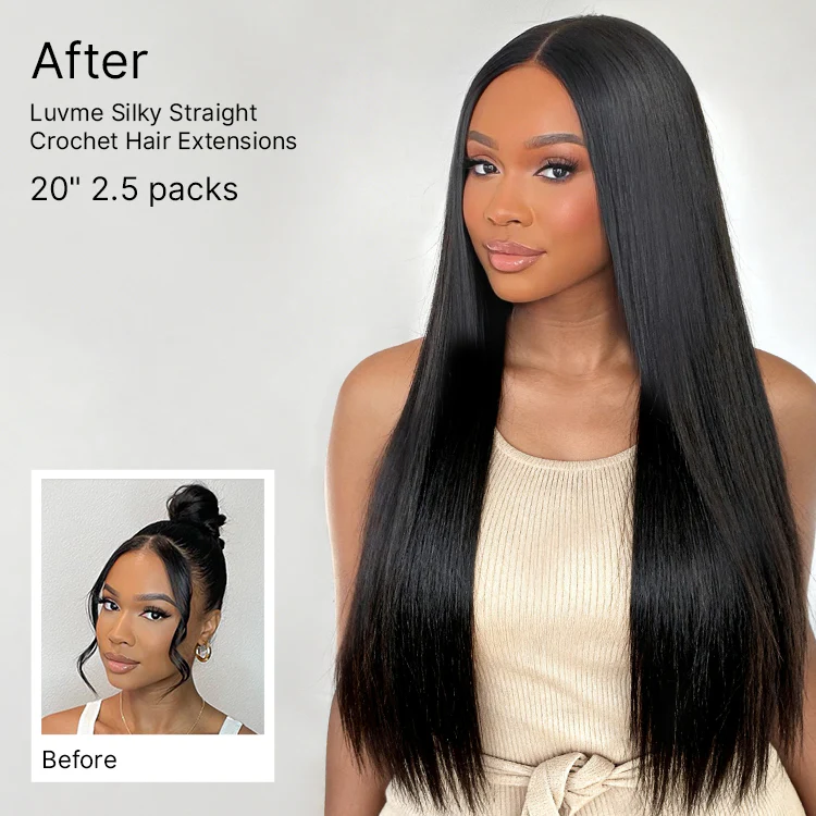 Readitress™ Pre-Separated Feather Crochet Human Hair for Miracle Knots Boho Braids | Silky Straight Protective Style (Free Gifts Included) - US Only - Image 6