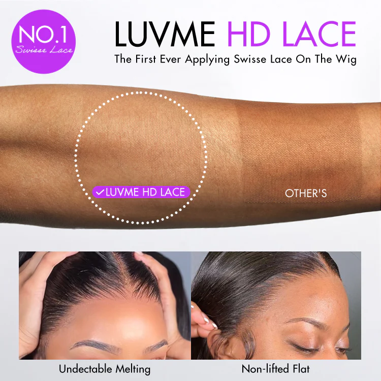 PreMax Wigs | HD Lace Super Natural Hairline Silky Straight Glueless 13x4 Frontal Lace Wig Human Hair Pre-Cut Lace - Image 4