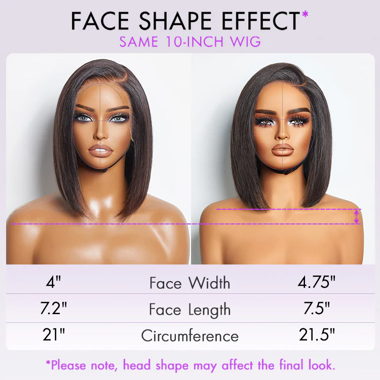 PreMax Wigs | Natural Looking Brown Highlight Silky Blunt Cut Bob Glueless 13x4 Frontal Pre-Cut Lace Wig - Image 10