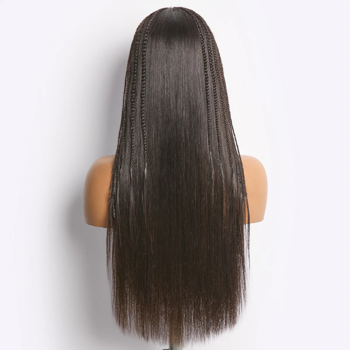 Readitress™ 180% Density Pre-Braided Silky Straight Human Hair Glueless Ear-to-Ear 13x4 Frontal Lace Wig Pre-Cut Lace - Image 2