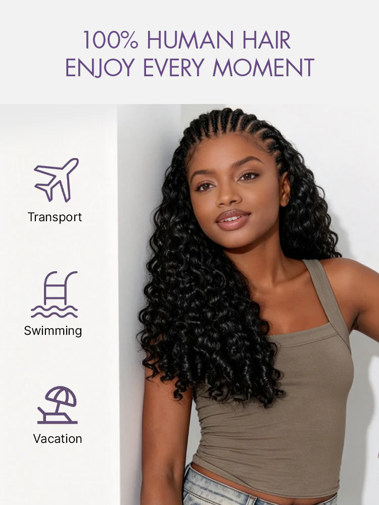 Readitress Pre-Separated Feather Crochet Human Hair for Miracle Knots Boho Braids | Burmese Curly Finger Coil Ends Protective Style (Free Gifts Included) - US Only - Image 4
