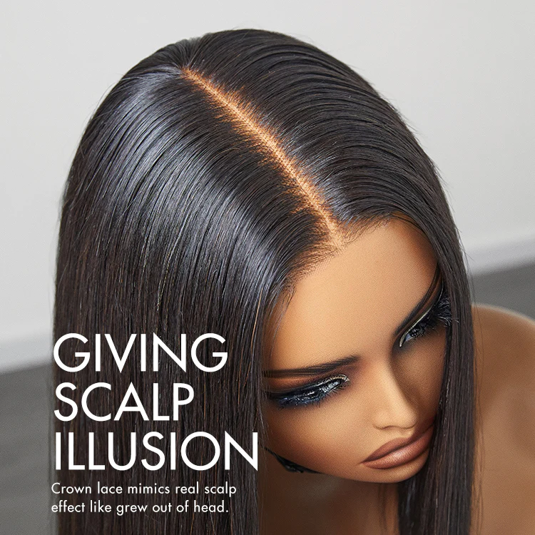 PreMax Wigs | Silky Blunt Cut Glueless 2x6 / 5x5 Closure Lace Shoulder Length Bob Wig Pre Plucked & Bleached - Image 6