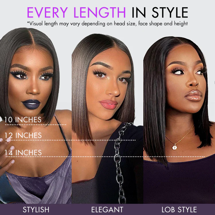 Special Deal | Luvme Hair PartingMax Glueless Wig Silky Blunt Bob Cut 7x6 Closure HD Lace Wig Breathable Cap - Image 12