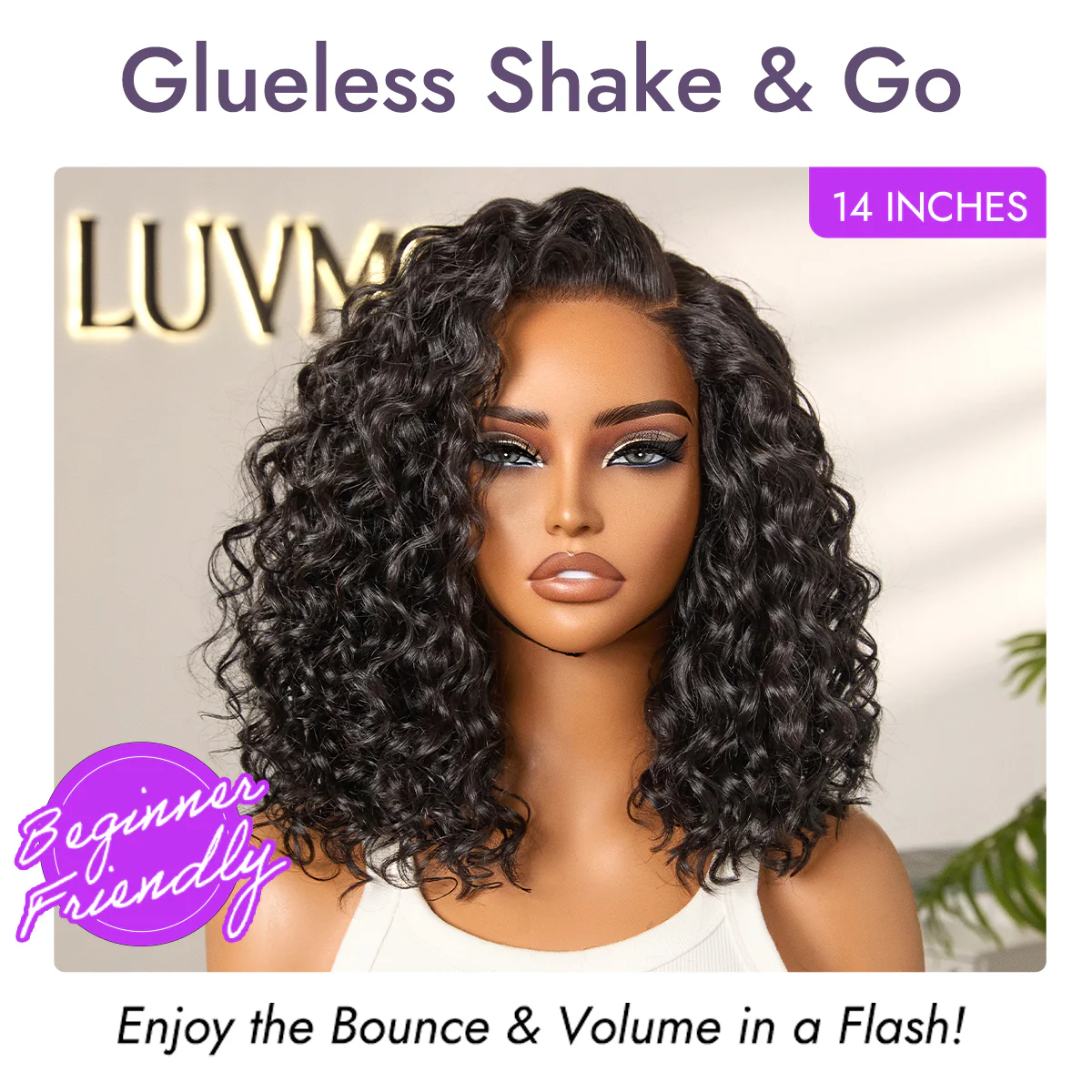 Tiktok Exclusive Deal | Ready to Go Blonde Highlight / Natural Black / Ombre Brown Water Wave Short Curly Bob Wig Glueless Minimalist HD Lace Wig Pre-Cut Lace - Image 17