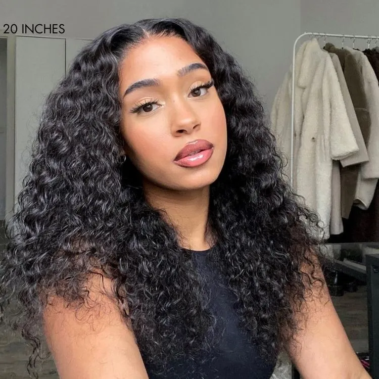 Body Wave / Straight / Kinky / Deep Wave Human Hair U Part Wig - Image 11