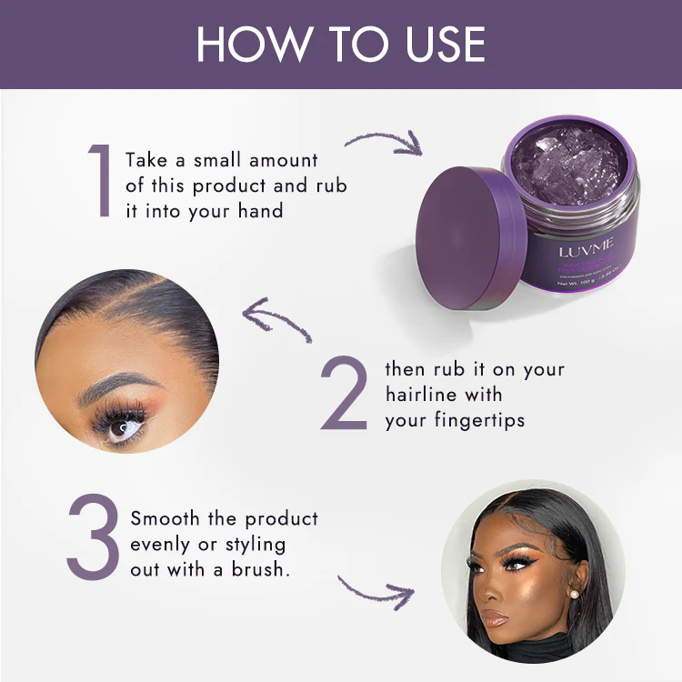 US Only | 1pc Edge Control Gel, 24h Long-Lasting Hold, for Flyaways and Sleek Styles | Add-on Item - Image 6