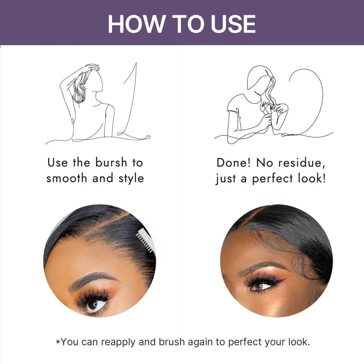 US Only | LUVME Edge Control Stick 2.0 - Strong Hold for Wigs, Portable Hair Styling Tool - Image 4