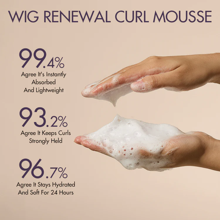 US Only | Wig Curl Mousse with Coconut Oil & Shea, Bounceable Curls, Strong Hold, Frizz Control Styling | Add-on Item - Image 4