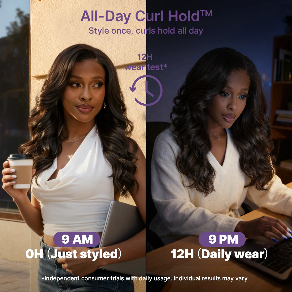 Vanessa | RawMagic - Natural Black Layered Cut Loose Body Wave Glueless 5x5 Closure HD Lace 100% Human Hair Wig - Image 8