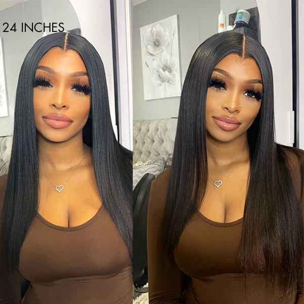 Luvme Hair Straight Glueless 13x4 Frontal Lace Long Wig 100% Human Hair | US Only - Image 3