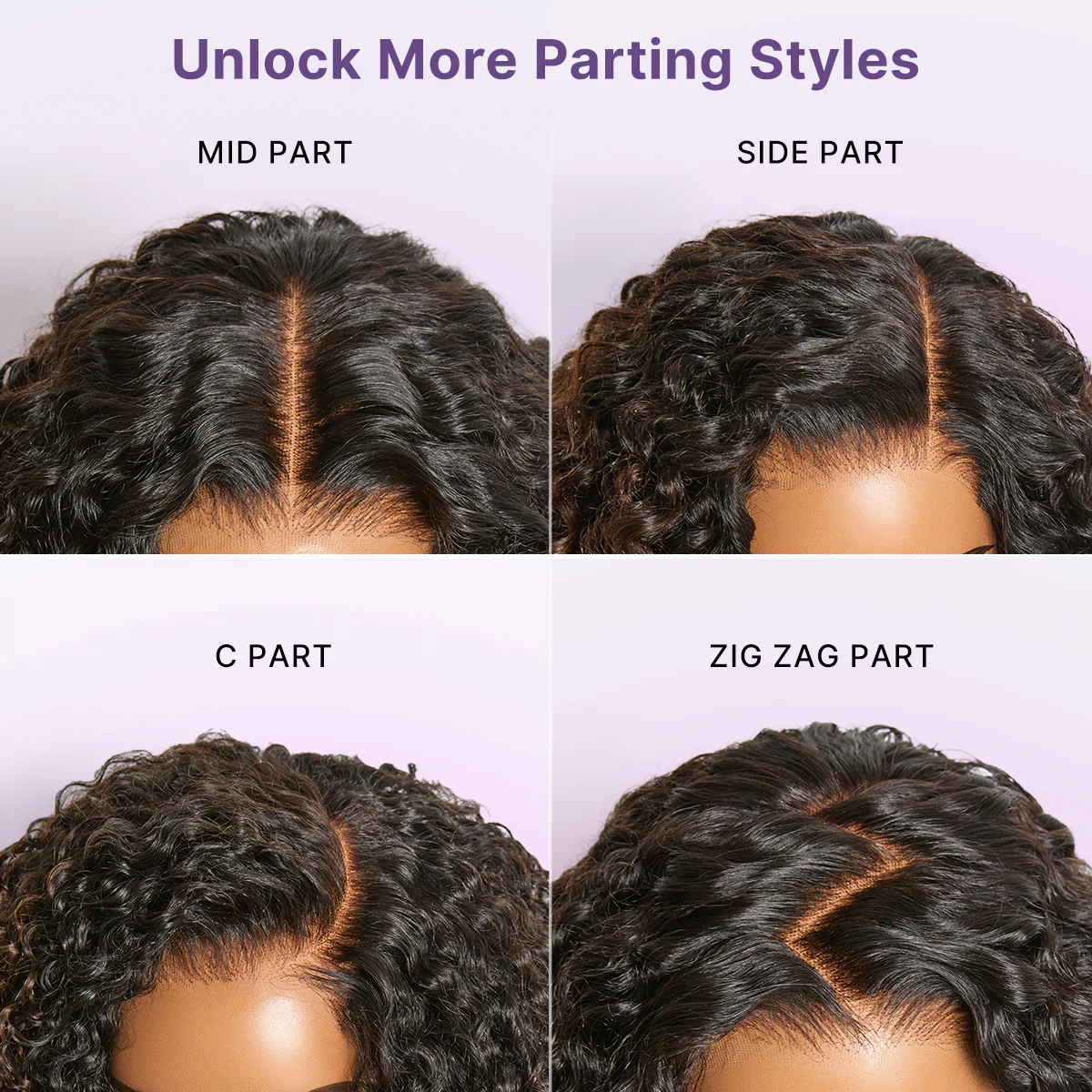 Wear & Go Ombre Brown Fluffy Curly 180% Density Glueless 5x5 Closure HD Lace Wig Pre-Cut Lace - Image 8