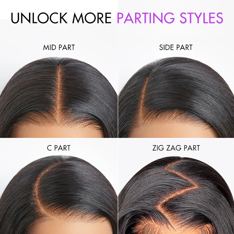Wet and Wavy 5x5 Closure Pre-Cut Lace Water Wave Wig Glueless Side Part Human Hair Wig - Image 11