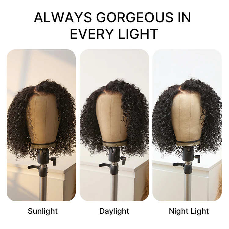 Wet and Wavy 5x5 Closure Pre-Cut Lace Water Wave Wig Glueless Side Part Human Hair Wig - Image 13