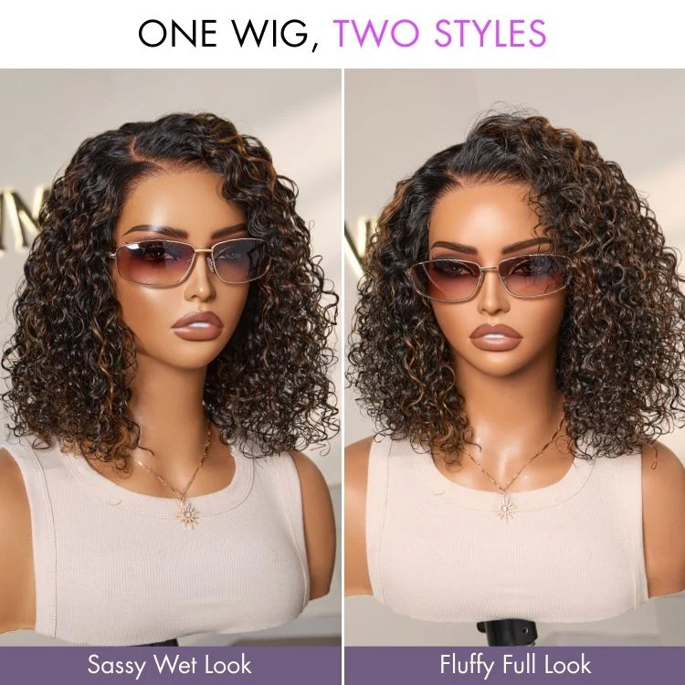 Wet and Wavy 5x5 Closure Pre-Cut Lace Water Wave Wig Glueless Side Part Human Hair Wig - Image 18